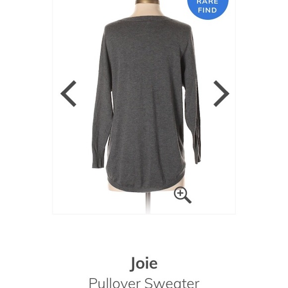 Joie Gray v neck sweater - Picture 2 of 2